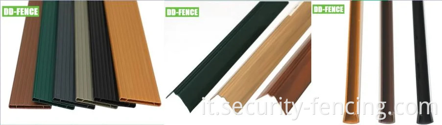 Recinzione per schermo privacy con doghe in pvc